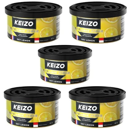 KEIZO Organic Fiber Sky Lemon  Pack of 5