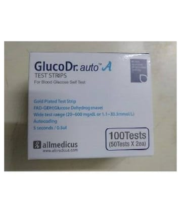 GLUCO DR. AUTO A GLUCO DR. AUTO A 100 STRIPS Expiry March 2024