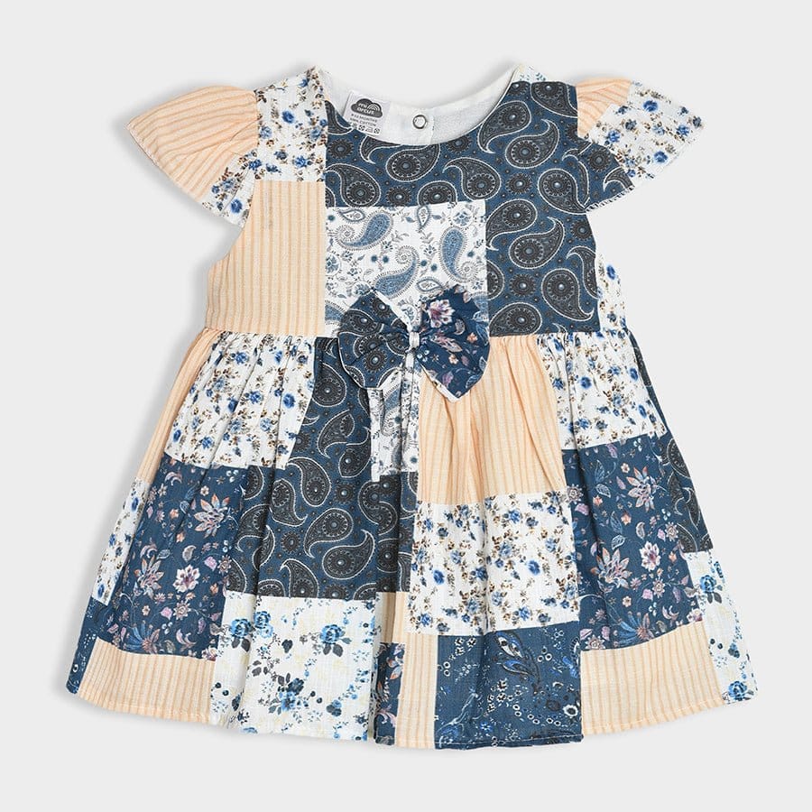 Bloom Woven Printed Dress-0 M / Multicolor