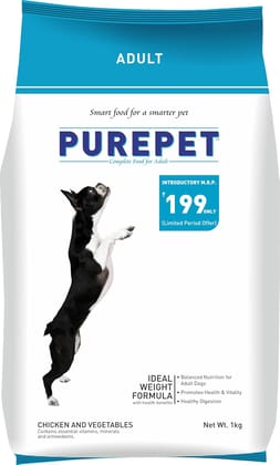 Purepet Chicken And Veg Adult (Dogs), 1 Kg