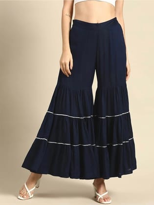 Women Flared Ethnic Palazzos