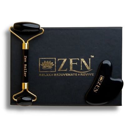 Zen Obsidian Roller & Gua Sha [COMBO] | The Zen Crystals