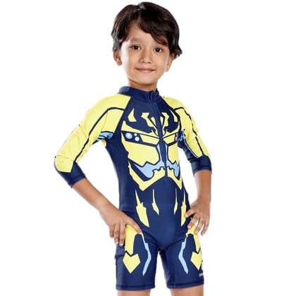 Boys Swimsuit - Blaze Yellow (8931)-Large (5-6 Years)