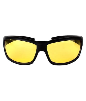 David Martin Yellow Wrap Around Sunglasses - Medium