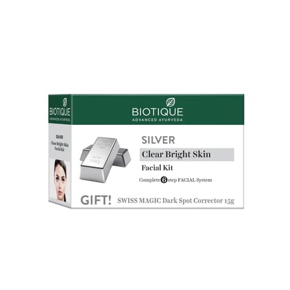 Biotique Silver Complete 6 Step Facial Kit (65gm)-65gm