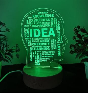 SHAYONA Idea Wooden Bedside Lamp, Side Table Lamp for Bedroom, Living Room, Home, Office Décor, Study Table Lamp multicolor-22cm-Multicolor with remote