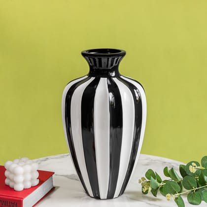 Night and Day Decorative Ceramic Vase - Big-Height - 14 Inches & Width - 8 Inches / Ceramic / Available