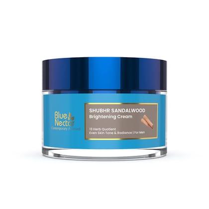 Sandalwood Skin Brightening and Face Glow Cream for Men (13 Herbs, 50g)