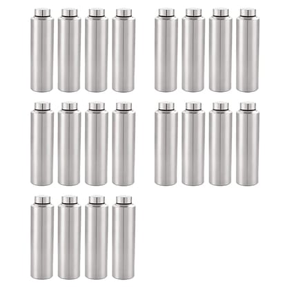 Kuber Industries Stainless Steel Water Bottle Set of 4 1000 ml Each Pack of 5-Kuber Industries Stainless Steel Water Bottle, Set of 4, 1000 ml Each (Pack of 5)