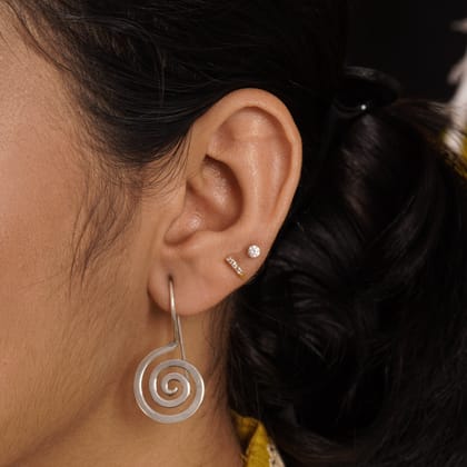 Spiral Hoop Earrings