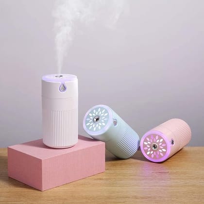 MILONI USA Ultrasonic Humidifier Cool Mist Air Purifier for Dryness, Cold & Cough Large Capacity for Room, Baby, Plants, Bedroom (Colorful Humidifier)