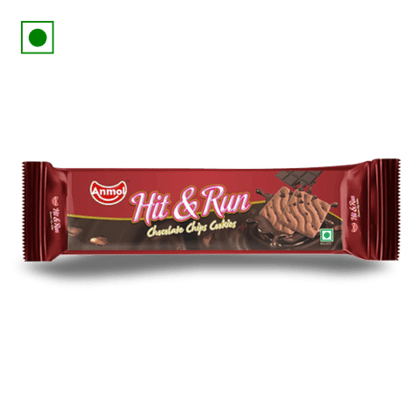 Anmol Hit And Run Chocolate Chips Cookies, 100 gm Pouch