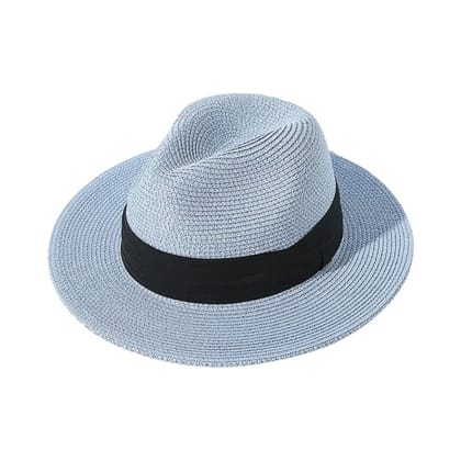 Golfedge Men's Straw Hat-SKYBLUE