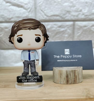 The Office Acrylic Figures With Stand (Choose from Drop Down)-Jim Halpert