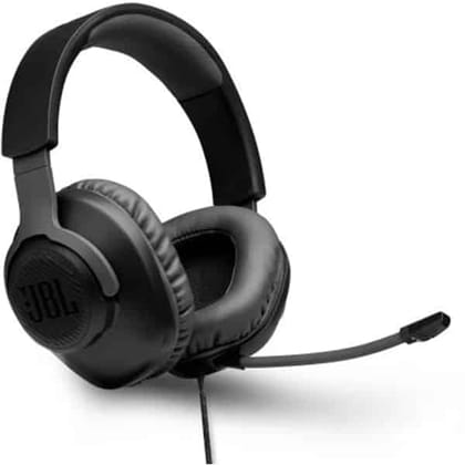 JBL Quantum 100 Wired Over-Ear Gaming Headset With Mic-JBL Quantum 100 Wired Over-Ear Gaming Headset With Mic