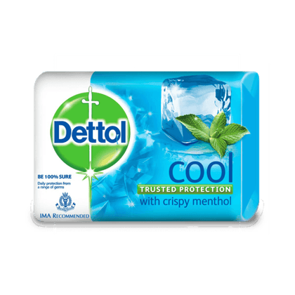 Dettol Intense Cool Bathing Bar Soap - With Menthol, Provides Germ Protection, 120 gm