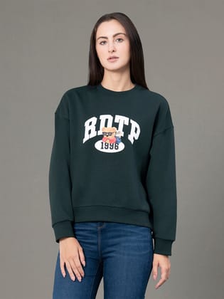 RedTape Round Neck Graphic Sweatshirt for Women | Smart Look | Everyday Comfort