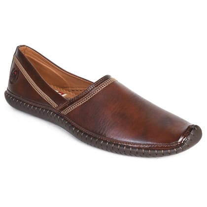 Kolapuri Centre Brown Men's Ethnic Jutis-6