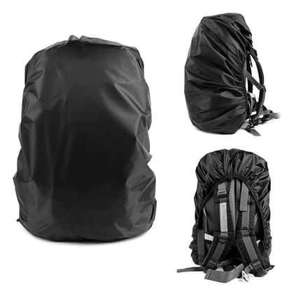 Waterproof 35L Backpack Dust Cover with adjustable, Rainproof for travel (Black)