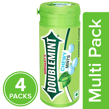 Doublemint Chewy Mints - Peppermint, 4x33.6 g Multipack