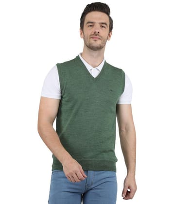 Monte Carlo - Green Woollen Mens Pullover Sweater ( Pack of 1 ) - None