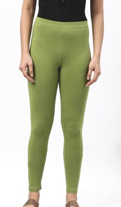 RATHNA APPARELS Ankle Length wesern wear Leggings ( Green,Solid ) (S - Size)