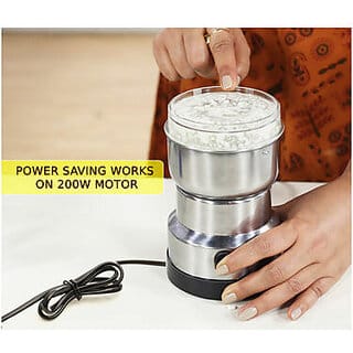 Nima Stainless Steel Electric Grinder for Kitchen Office Home Use 300ml Mixer Grinder