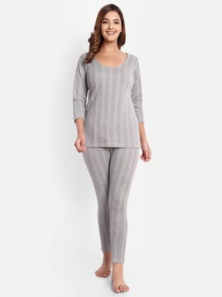 Zeffit Cotton Blend Thermal Sets - Grey Pack of 1 - None