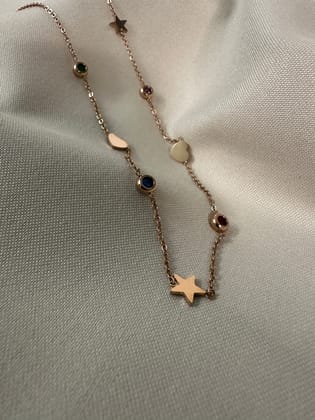 Christmas & Chill Necklace-Rose gold