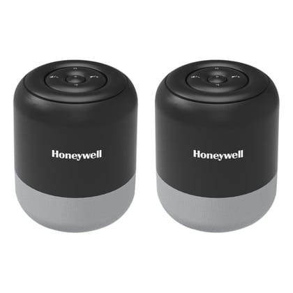 Honeywell Trueno U100 Wireless Duo Bluetooth Speaker, Upto 12H Playtime per speaker, TWS Feature