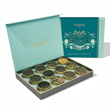 Bloom Assorted Teas Gift Set 12 Teas-Bloom, Assorted Teas Gift Set, 12 Teas