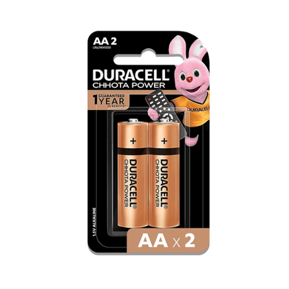 Duracell Alkaline Aa Battery Chhota Power, 2 PcsItem Dimensions Lxwxh 5.5 X 0.1 X 10 Centimeters