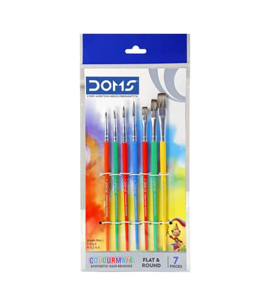 Doms Colour mate Synthetic Brush Set 7