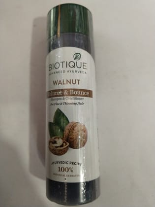 Biotique Advanced ayurveda Walnut Volume & bounce shampoo & conditioner 