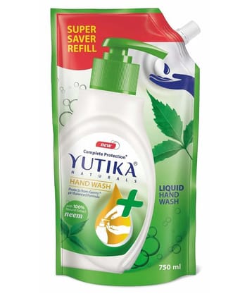 yutika 100% Natural Extract Super Saver Refill Hand Wash 1500 mL Pack of 2