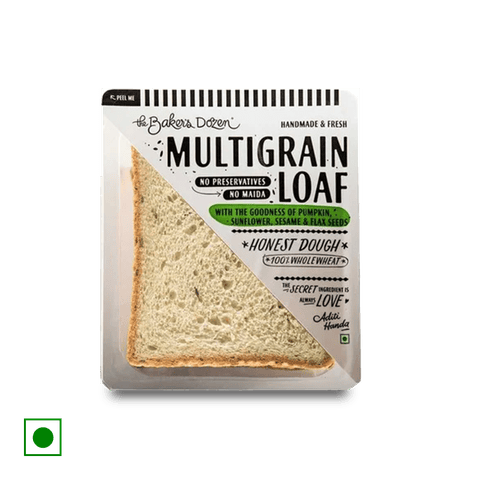 The Baker's Dozen Multigrain Loaf 100% Whole Wheat Bread, 230 gm Pack