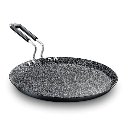 Prestige Durastone Hard Anodised 6 Layer Non-Stick Coating Omni Tawa | Black 27 cm