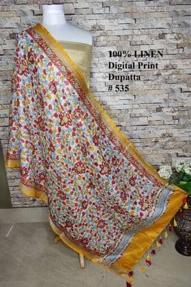 Digital Printed Linen Scarf