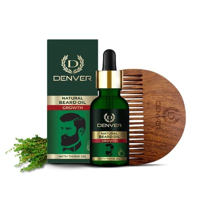 Natural Beard Oil Growth 30ml with free wooden comb