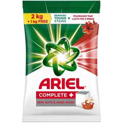 Ariel Complete Detergent Powder 2 kg + 1 kg Free