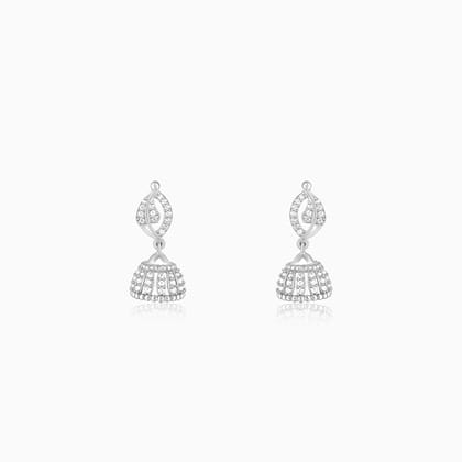 Silver Dazzling Delight Jhumki