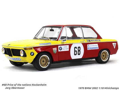 1970 BMW 2002 1:18 Minichamps diecast Scale Model Car