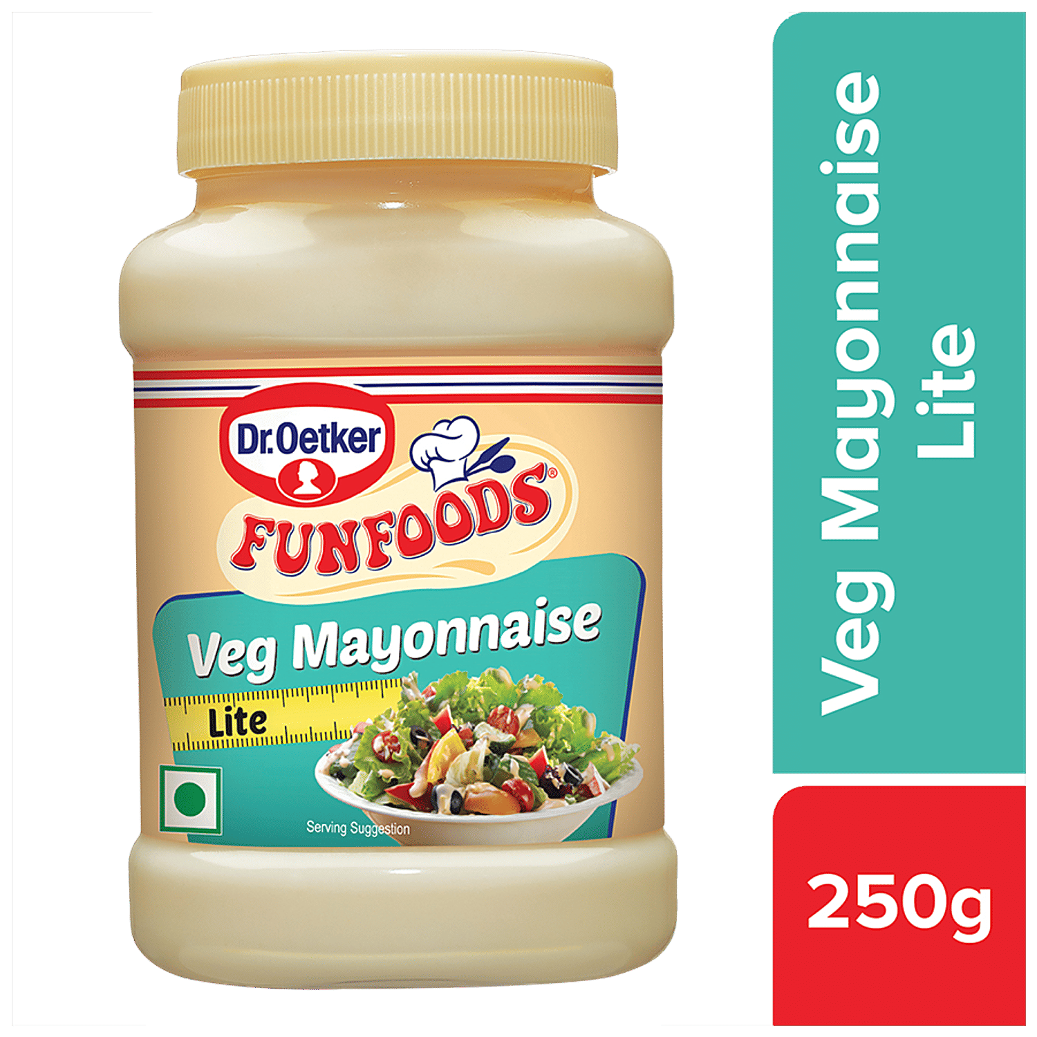 Funfoods Mayonnaise - Diet, Eggless, 250 G Jar