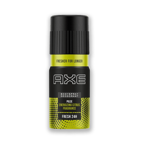 Axe Pulse Body Spray - Long Lasting, Energising Citrus Fragrance, For Men, 150 ml Can