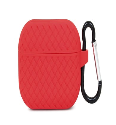 Red Stylish Silicone Case For Apple airpods 1/2