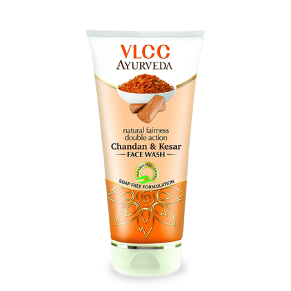 VLCC Natural Fairness 2X Action Chandan Kesar Face Wash, 100 ml Tube