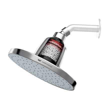 Rain Shower Filter for Hard Water CLEO-SFR-923 - 8 inches Disc-Chrome | Without Shower Arm