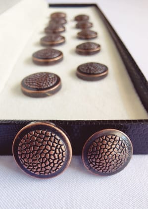 Copper Sherwani Metal Suit Buttons