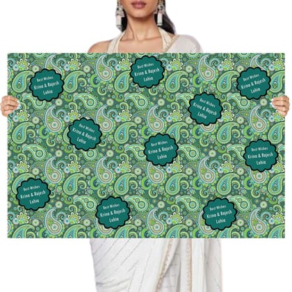 Custom Happy Diwali Gift Wrapping Paper - Paisley-Set of 10 Sheets