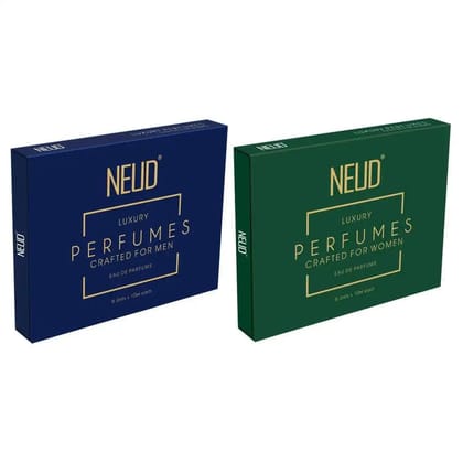 NEUD Luxury Perfume Sets For Men and Women - 1 Pack Each (2 x 6 Vials x 10ml)